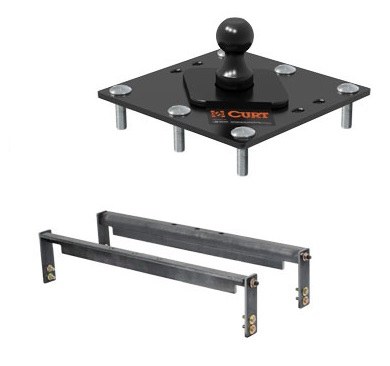 Curt Over Bed Fixed Ball Gooseneck Hitch Complete Kit Universal Fit Hitch Warehouse