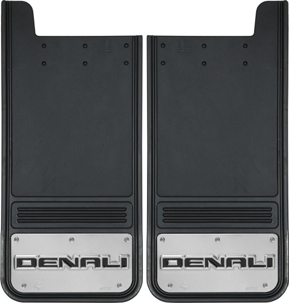 Rear Mud Flaps GMC Denali Logo 12"x26" Hitch Warehouse