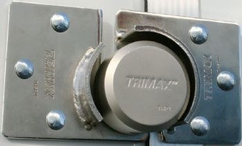 trailer door hasp trailer door hasp