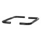 Black 3" Round Side Bars - Ford Bronco and Ford F-150