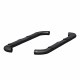 Black 3" Round Side Bars - Ford F-250/F-350 Super Duty Super Cab