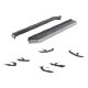 70" Black Aerotread running boards and mounting brackets - Jeep Cherokee