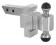 Rapid Hitch Adjustable Aluminum Ball Mount Kit with 2 Greaseless Balls - 4" Drop 3461