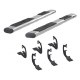 6" Toyota Tacoma Double Cab Oval Side Bars With Brackets