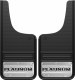 Gatorback Platinum mud flaps GA1226CUTPL, 12x26" universal front fit, made from heavy-duty rubber with stainless steel plate for durable, stylish truck protection.
