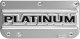Gatorback GA759847 Platinum logo plate, stainless steel replacement for mud flaps, universal fit 10.2x5", Ford licensed, includes hardware, durable Canadian-made design