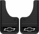 Front Mud Flaps 10"x18" Bowtie Logo Black background