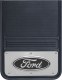 Rear Mud Flaps Ford Logo Black  14"x18"