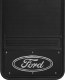 Rear Mud Flaps Ford Logo  14"x18" Black Wrap