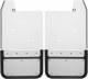 Front Mud Flaps 2014 - 2018 GMC Sierra 1500/2500/3500 5/8" Offset No Drill Stainless Steel