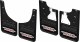 Front & Rear Custom Mud Flap Chev Silverado 1500 Trail Boss Logo black background