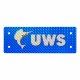 REPL RIVET-ON UWS LOGO BADGE