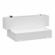 White Hammerhead-style 100 Gallon L-Shape Steel Transfer Tank