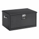 Gloss Black Aluminum 38" Utility Chest Box with Drawers