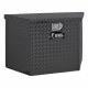 Gloss Black Aluminum 49" Trailer Tongue Box