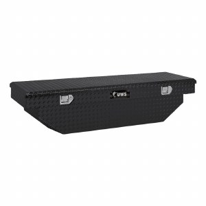 Gloss Black Aluminum 63" Angled Crossover Truck Tool Box
