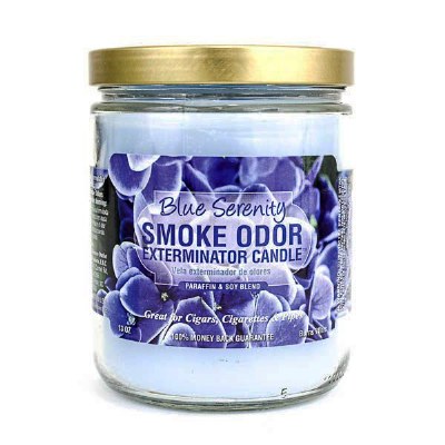 Smoke Exterm Candle Blue Seren