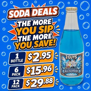 2 Guys Blue Raspberry Soda