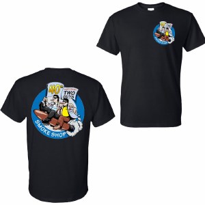 T Shirt Two Guys 40th BLK- XL