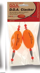 DOA 2-PK OVAL CLACKER ORANGE