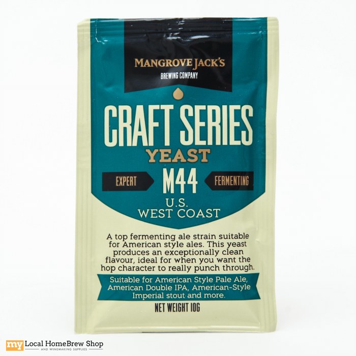 Mangrove Jack M44 US West Coast Ale Yeast (10 g) myLocal HomeBrew Shop