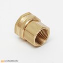 Brass Hose Adapter - 1/2" FPT x 3/4" FGHT Swivel