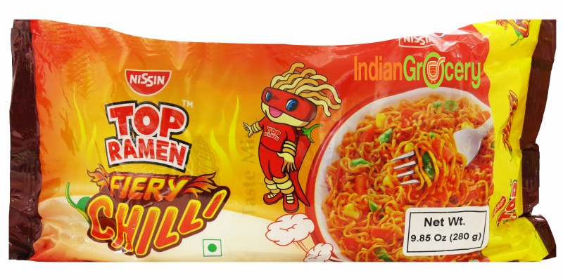 Top Ramen Fiery Chilli 4pack Noodles Indiangrocery Com