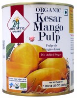 24 Mantra Organic Kesar Mango Pulp 850g