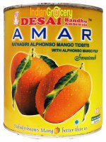Amar Alphonso Mango Tidbits 850g Sweetened