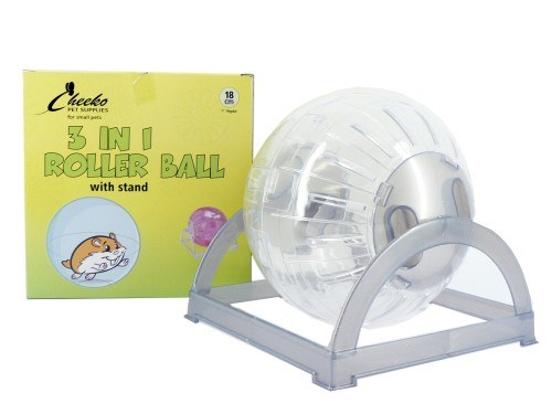 3IN1 HAMSTER BALL 7" & STAN