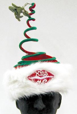 christmas mistletoe hats