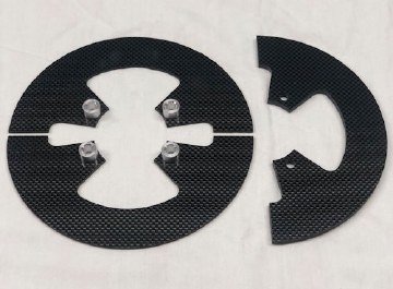 MINI CARBON SPROCKET GUARD 7.5