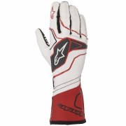 GLOVES TECH-1KX V2 WHITE/RED/B