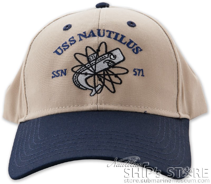 Cap Nautilus Logo Blue Embro Nautilus Ship's Store at the Submarine