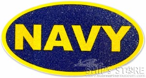 Sticker - Navy Glitter