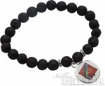 Lava Stone Bracelet with charm