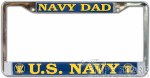 License Frame - Navy Dad