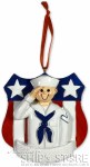 Sailor w Flag Ornament