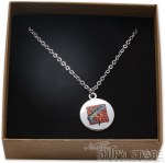 Silver Nautilus Charm Necklace