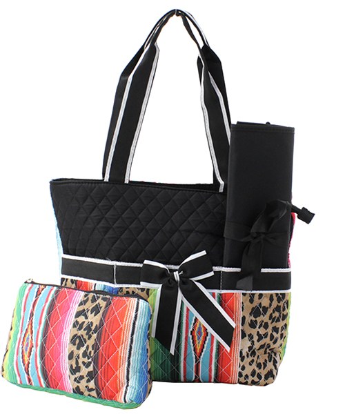 serape leopard diaper bag