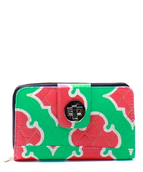 Geometric Quilted Wallet