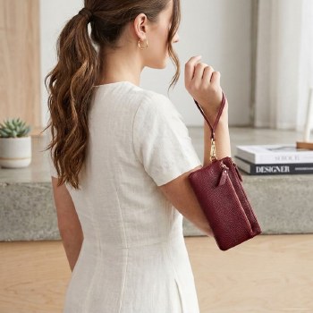 Genuine Leather Wristlet