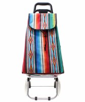 Serape Rolling Cart