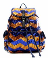 Chevron Sequin Backpack