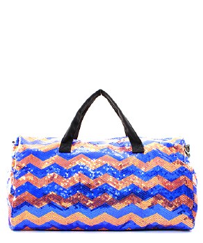 Chevron Sequin Duffel