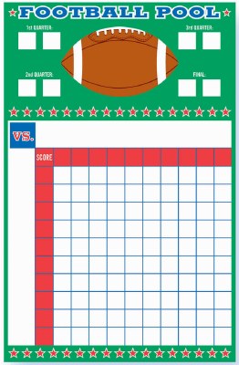 Printable Football Party Game Football Pool Game Game Day 