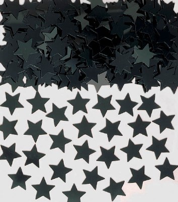 Star Confetti Black