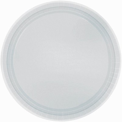 Silver Lunch Paper Plates