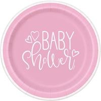 Pink Baby Dessert Plates
