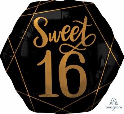 Elegant 16th Foil Balloon